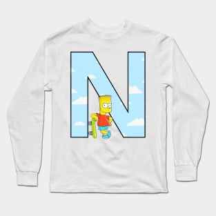 Simpsons letter Long Sleeve T-Shirt